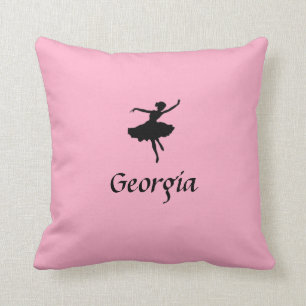 Personalized Pink Ballet Pillow