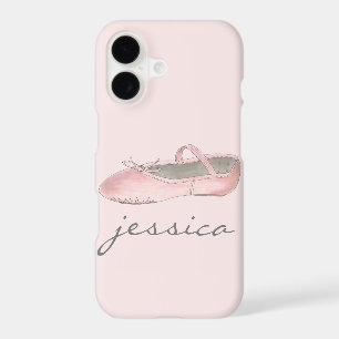Personalized Pink Ballet Shoe Dance Ballerina