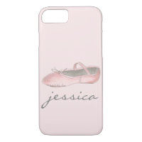 Personalized Pink Ballet Shoe Dance Ballerina