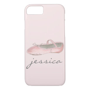 Personalized Pink Ballet Shoe Dance Ballerina Case-Mate iPhone Case
