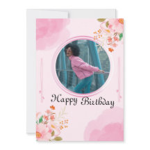 Personalized Pink Birthday Invitation