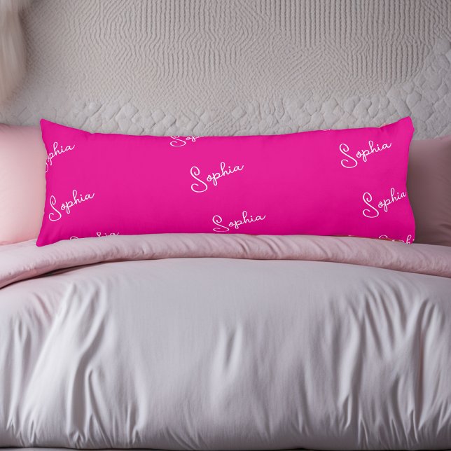 Personalized Pink Body Pillow (Creator Uploaded)