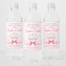 Personalized Pink Bottle Label Set
