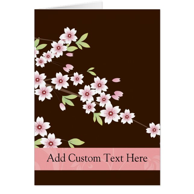 Personalized Pink/Brown Dogwood Blossom (Front)