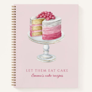 Personalized Pink Cake Recipe  Notebook