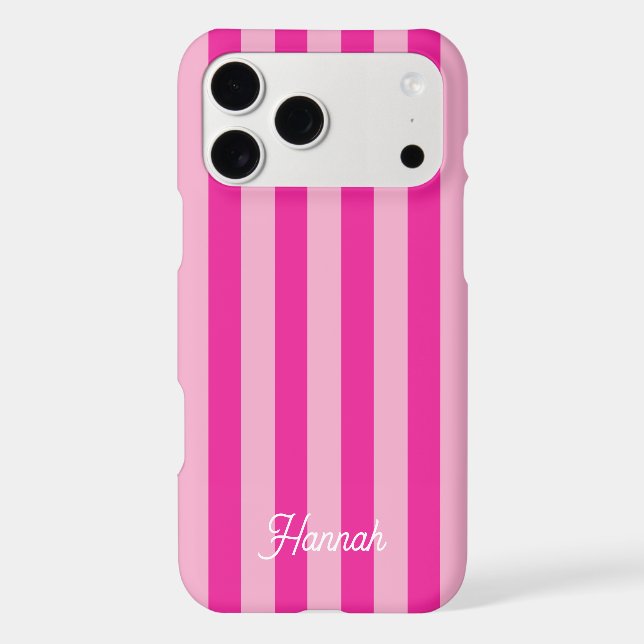 Personalized Pink Candy Stripes (Back)