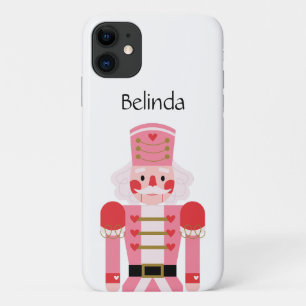Personalized Pink Christmas Nutcracker iPhone 11 Case