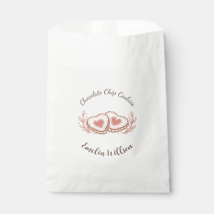 Personalized Pink Cottage Bakery Favour Bag