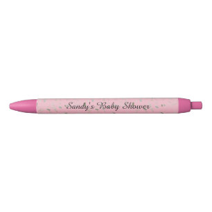 Personalized Pink Design  Black Ink Pen