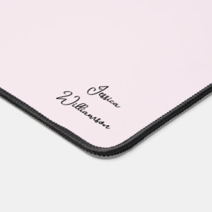 Personalized Pink Desk Mat with Custom Name