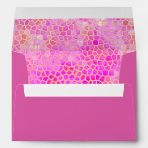 Personalized Pink Dinosaur Hide Envelope