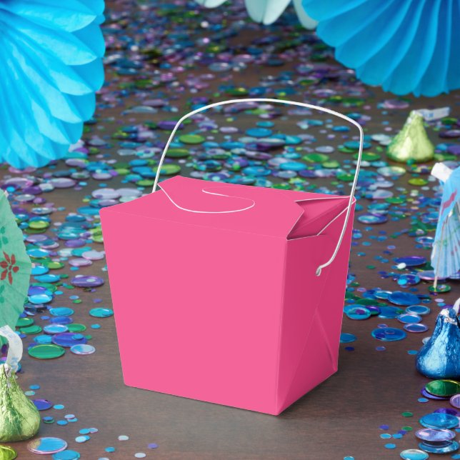Personalized Pink Favour Boxes – Take Out 2x2x2.75 (Party)