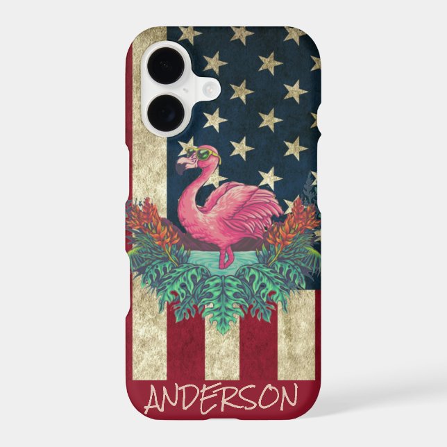 Personalized Pink Flamingo  (Back)