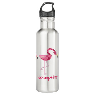 Personalized Pink Flamingo Bird 710 Ml Water Bottle