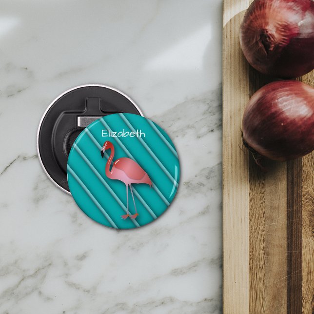 Personalized Pink Flamingo Bottle Opener (Creator Uploaded)