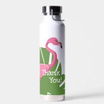 Personalized Pink flamingo Tropical Bridal shower Water Bottle<br><div class="desc">Introducing our Custom Pink Flamingo Tropical Bridal Shower Thank you Water Bottle – a delightful and personalized giveaway that adds a touch of whimsy to your celebration. Customize these bottles to create a unique and memorable token for the tropical-themed bridal shower. Featuring a playful pink flamingo design, this water bottle...</div>