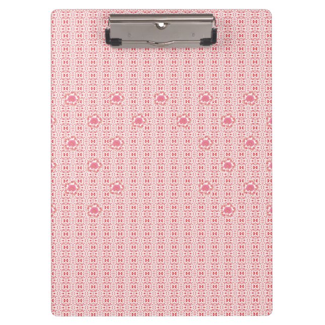 Personalized Pink Floral Teacher Clipboard (Front)
