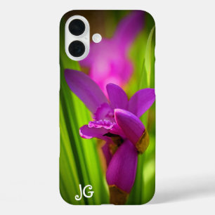 Personalized Pink flower Apple iPhone Case