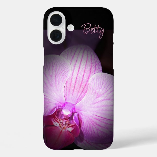 Personalized Pink Flower  Apple iPhone Case (Back)
