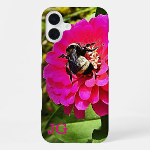 Personalized Pink Flower Apple iPhone Case