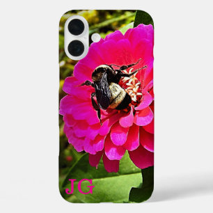 Personalized Pink Flower Apple iPhone Case