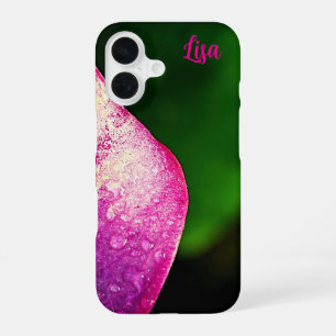 Personalized Pink Flower Apple iPhone Case