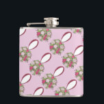 Personalized Pink Flower Rose Wedding Bouquet Hip Flask<br><div class="desc">Flask features an original marker illustration of a pretty pink floral ball wedding bouquet. Perfect for a bridal shower,  engagement party,  or wedding favour! Simply personalize with your information.

Don't see what you're looking for? Need help with customization? Contact Rebecca to have something designed just for you.</div>