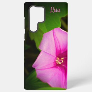Personalized Pink Flower Samsung Case