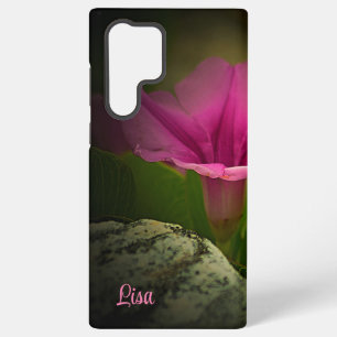 Personalized Pink Flower Samsung Case