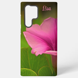 Personalized Pink Flower Samsung Case