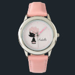 Personalized Pink French Poodle Watch<br><div class="desc">This adorable watch features a sweet pink french poodle puppy and can be personalized with your little girl's name,  monogram,  or any text of your choice for a sweet custom gift.</div>