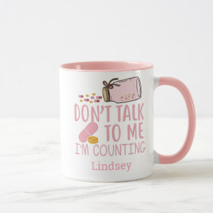 Personalized Pink Funny Pharmacist/ Tech Coffee Mug