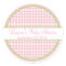 Personalized Pink Gingham Stickers