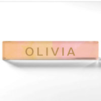 Personalized Pink Gold Abstract Watercolor