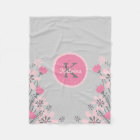 Personalized Pink Grey | Flowers Nursery Girl