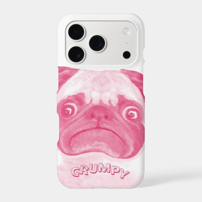 Personalized PINK Grumpy Puggy (Back)