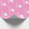 Personalized pink heart baby shower wrappingpaper