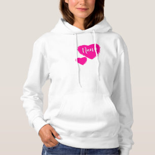 Personalized Pink Hearts Nana Hoodie