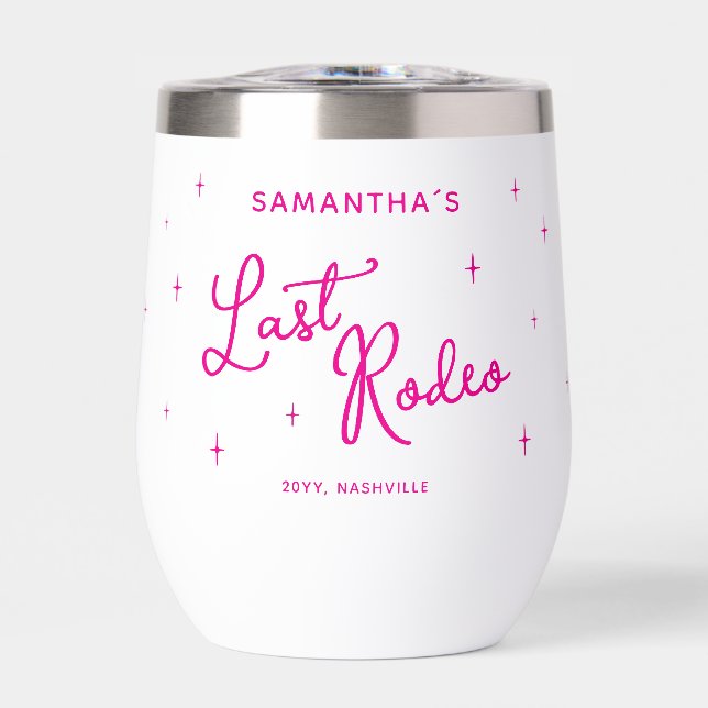 Personalized Pink Last Rodeo Bachelorette Party (Front)