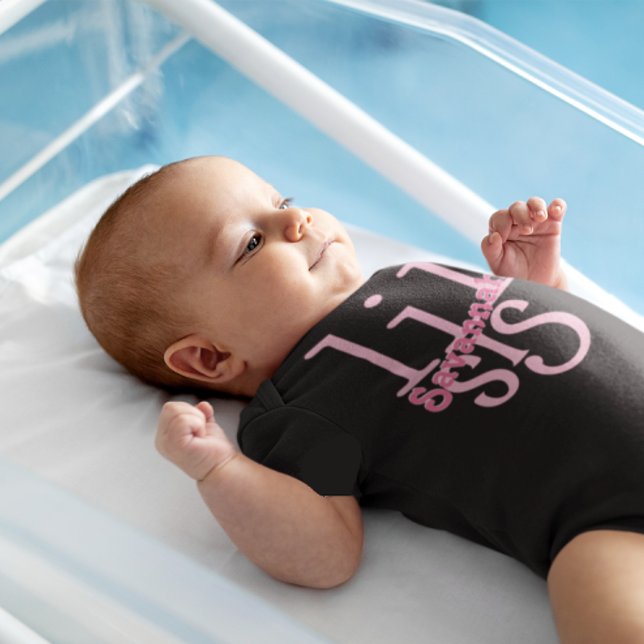 Personalized Pink Lil Sis Romper (Creator Uploaded)