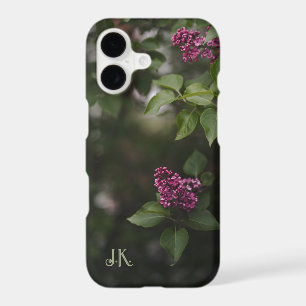 Personalized Pink Lilac Floral Monogram