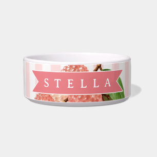 Personalized Pink Lychee Strawberry Girly Coquette Bowl