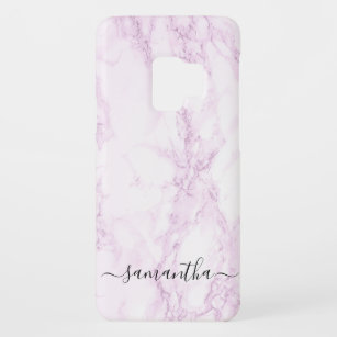 Personalized Pink Marble Case-Mate Samsung Galaxy S9 Case