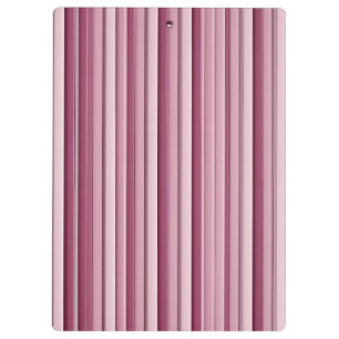 Personalized Pink Mauve Stripes Clipboard