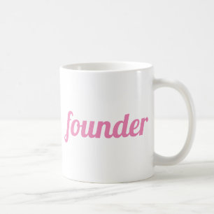 Personalized Pink modern professional boss founder Coffee Mug