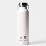 Personalized Pink Monogram Water Bottle<br><div class="desc">Stay hydrated in style with our Personalized Pastel Pink Monogram Water Bottle. This elegant bottle features a soft pastel pink design with your custom initial and name, making it a unique and personal accessory for your daily hydration needs. Perfect for the gym, office, or on-the-go, this bottle combines functionality with...</div>
