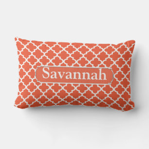 Personalized Pink Moroccan Tile  Pillow