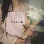 Personalized Pink & Name Monogram | Elegant Custom Apron<br><div class="desc">Cook, bake, or grill in style with this elegant personalized apron! Featuring a chic pastel pink design with a customizable monogram and name, this apron is both practical and fashionable. Perfect for home chefs, bakers, or grill masters, it offers full coverage and adjustable straps for a comfortable fit. Whether you're...</div>