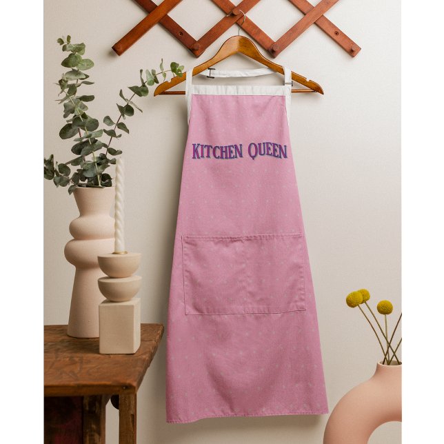Personalized Pink Pastel Apron - Custom Text (Creator Uploaded)