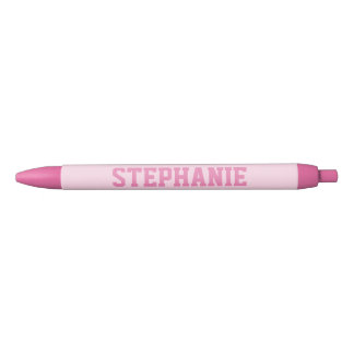 Personalized Pink Pen Patch Varsity